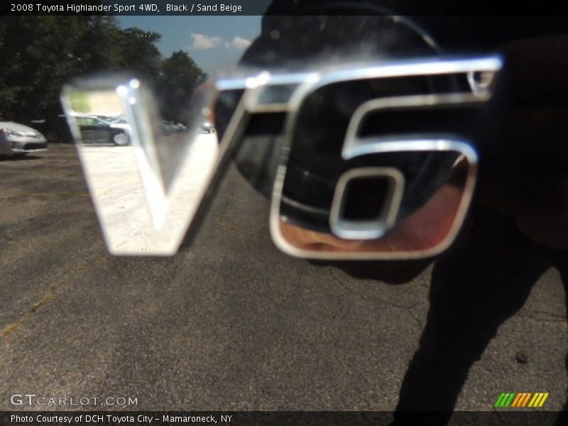 Black / Sand Beige 2008 Toyota Highlander Sport 4WD