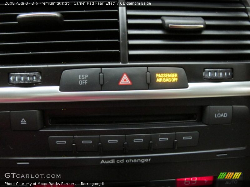 Garnet Red Pearl Effect / Cardamom Beige 2008 Audi Q7 3.6 Premium quattro