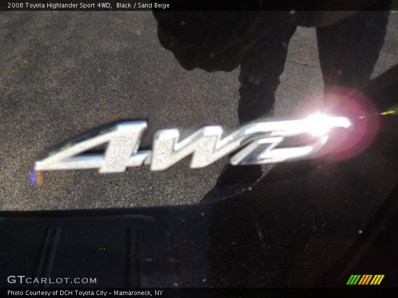 Black / Sand Beige 2008 Toyota Highlander Sport 4WD