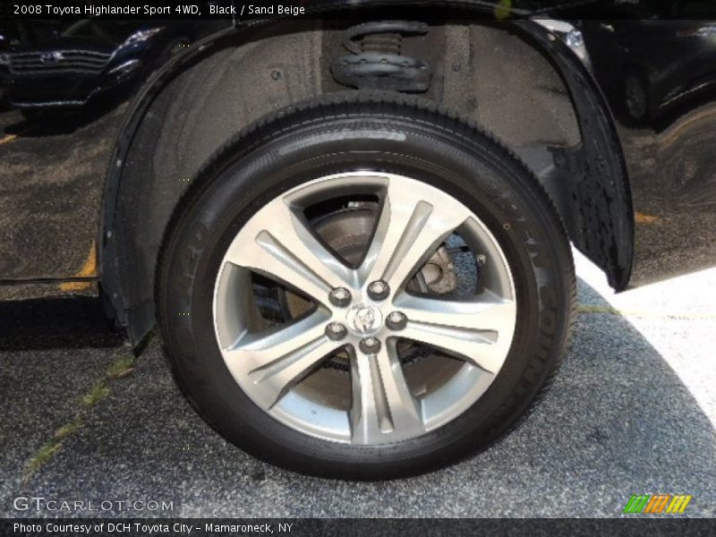 Black / Sand Beige 2008 Toyota Highlander Sport 4WD