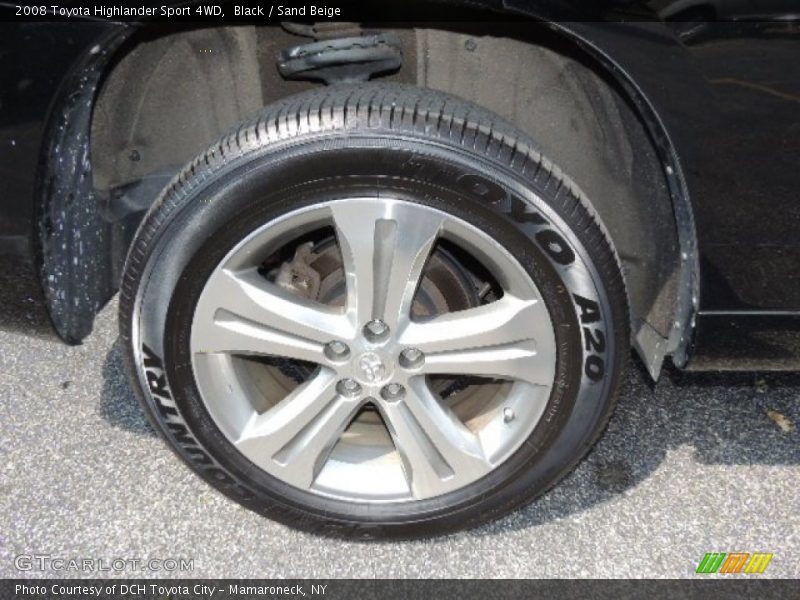 Black / Sand Beige 2008 Toyota Highlander Sport 4WD