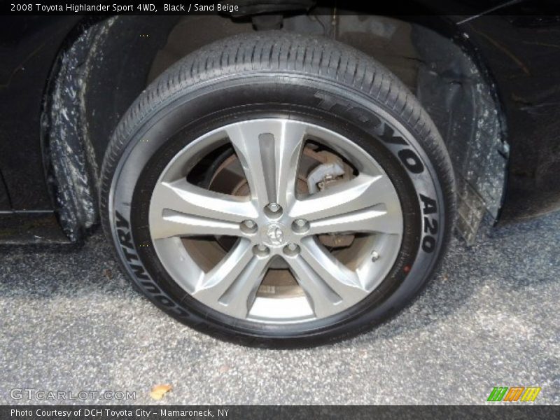 Black / Sand Beige 2008 Toyota Highlander Sport 4WD