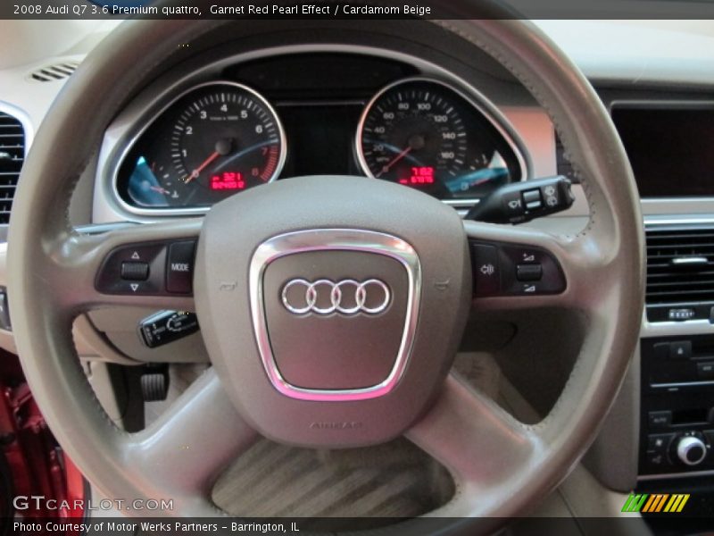Garnet Red Pearl Effect / Cardamom Beige 2008 Audi Q7 3.6 Premium quattro