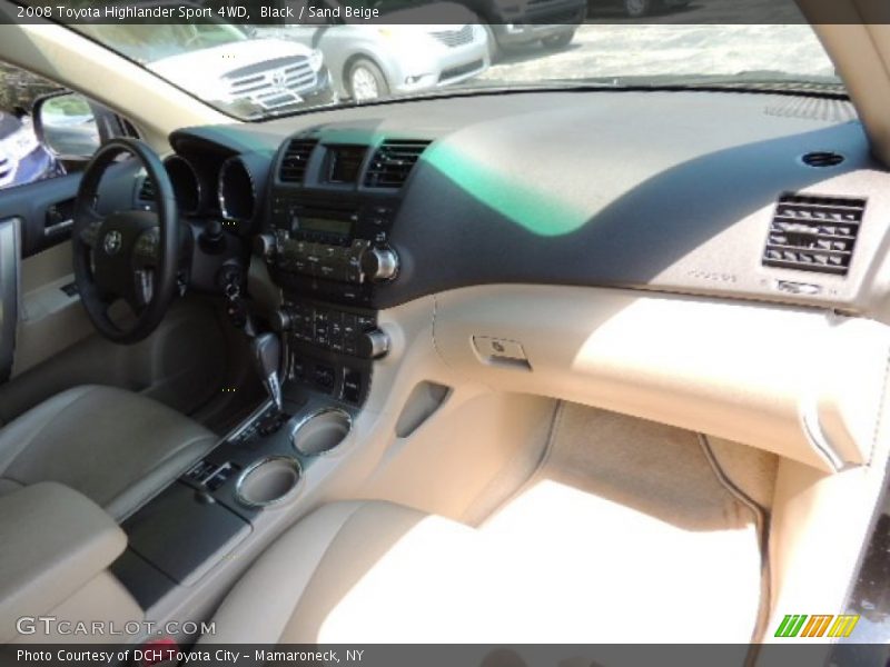Black / Sand Beige 2008 Toyota Highlander Sport 4WD