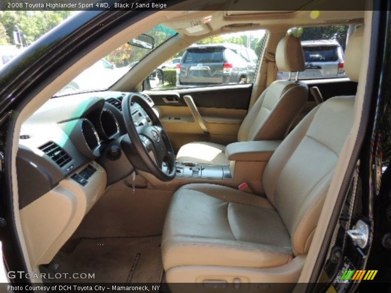 Black / Sand Beige 2008 Toyota Highlander Sport 4WD