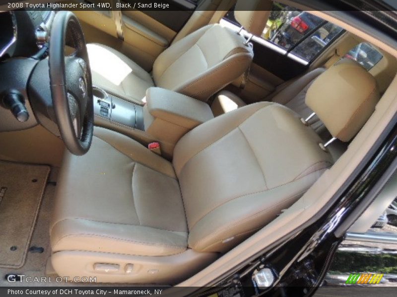 Black / Sand Beige 2008 Toyota Highlander Sport 4WD