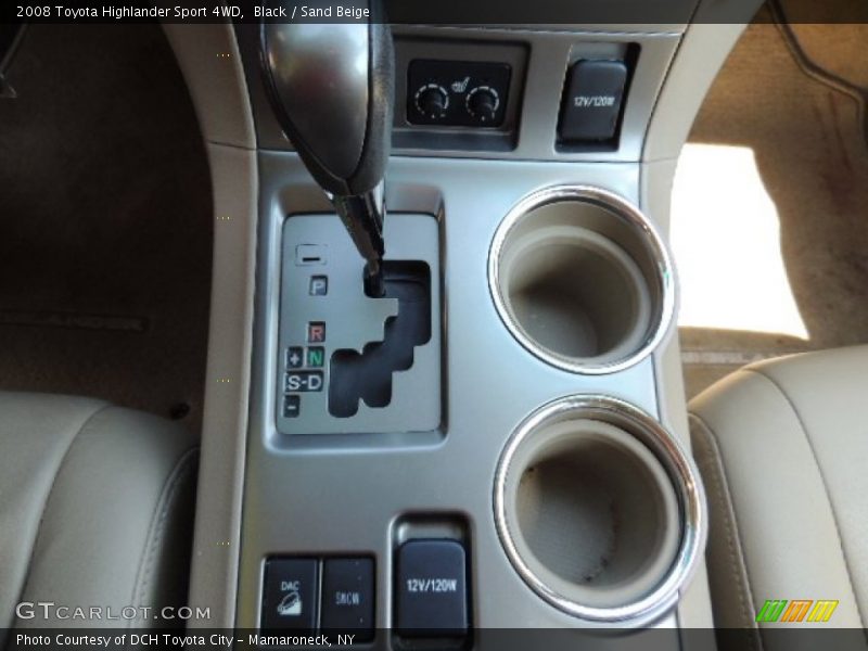 Black / Sand Beige 2008 Toyota Highlander Sport 4WD