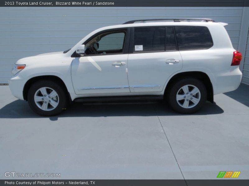 Blizzard White Pearl / Sandstone 2013 Toyota Land Cruiser