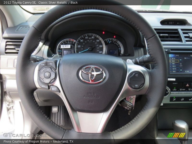 Classic Silver Metallic / Black 2012 Toyota Camry SE