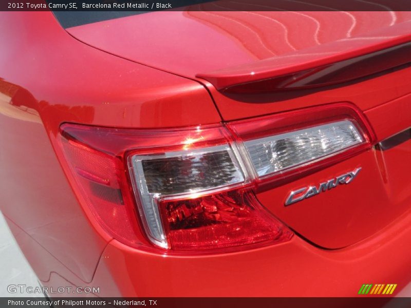 Barcelona Red Metallic / Black 2012 Toyota Camry SE