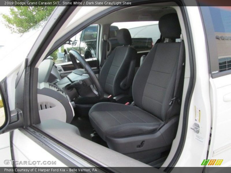 Stone White / Dark Slate Gray/Light Shale 2009 Dodge Grand Caravan SXT