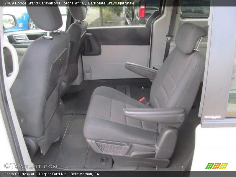 Stone White / Dark Slate Gray/Light Shale 2009 Dodge Grand Caravan SXT