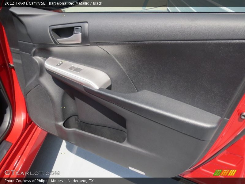 Barcelona Red Metallic / Black 2012 Toyota Camry SE