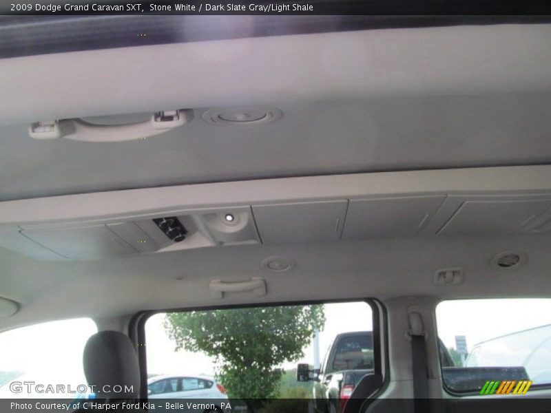Stone White / Dark Slate Gray/Light Shale 2009 Dodge Grand Caravan SXT