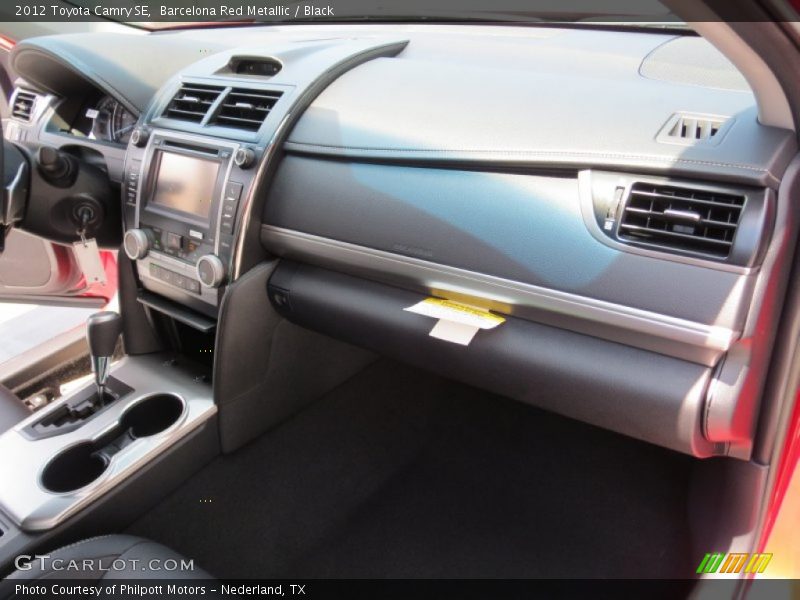 Barcelona Red Metallic / Black 2012 Toyota Camry SE