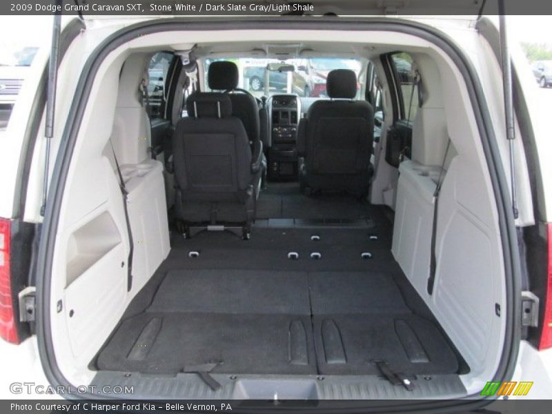 Stone White / Dark Slate Gray/Light Shale 2009 Dodge Grand Caravan SXT
