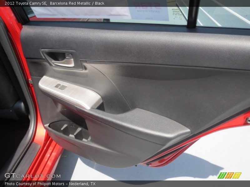 Barcelona Red Metallic / Black 2012 Toyota Camry SE