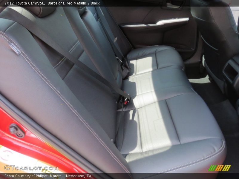 Barcelona Red Metallic / Black 2012 Toyota Camry SE
