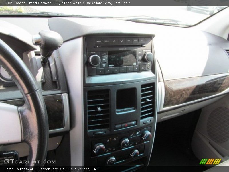 Stone White / Dark Slate Gray/Light Shale 2009 Dodge Grand Caravan SXT
