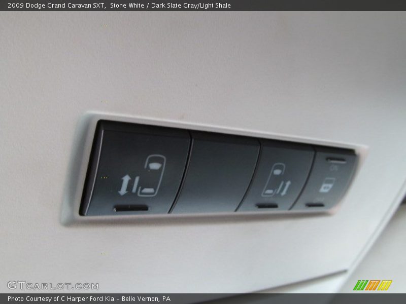 Stone White / Dark Slate Gray/Light Shale 2009 Dodge Grand Caravan SXT