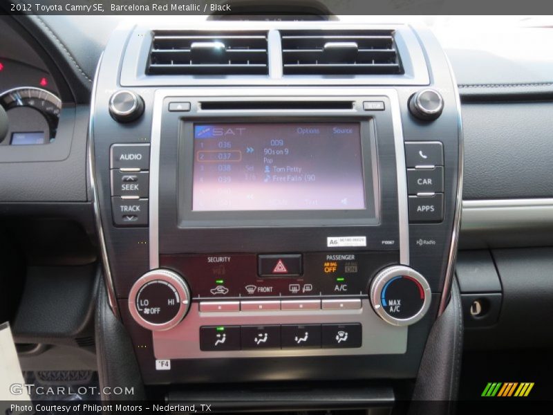Barcelona Red Metallic / Black 2012 Toyota Camry SE