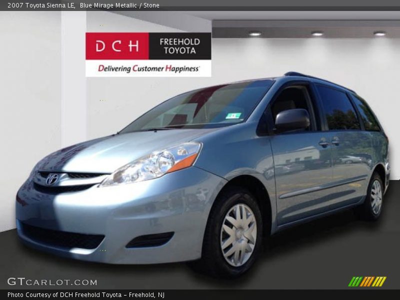 Blue Mirage Metallic / Stone 2007 Toyota Sienna LE