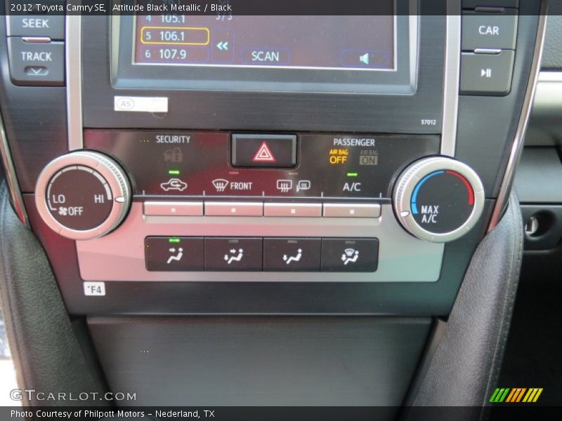 Attitude Black Metallic / Black 2012 Toyota Camry SE