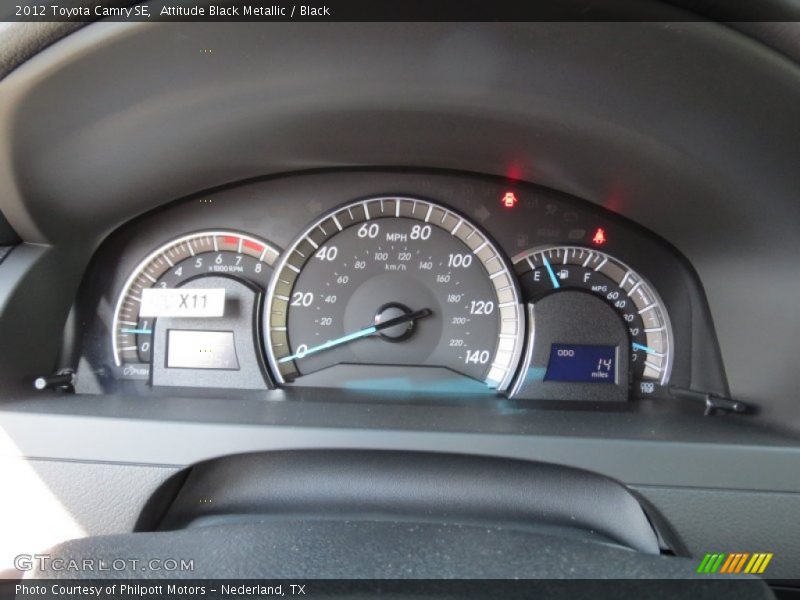 Attitude Black Metallic / Black 2012 Toyota Camry SE