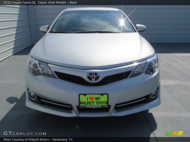 Classic Silver Metallic / Black 2012 Toyota Camry SE