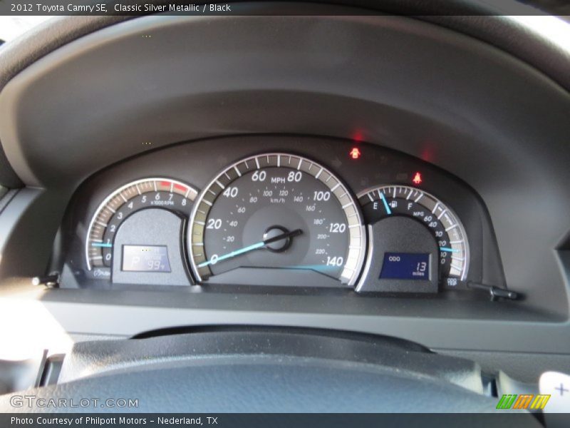 Classic Silver Metallic / Black 2012 Toyota Camry SE