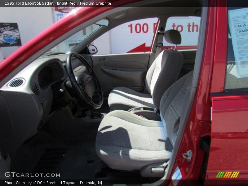 Bright Red / Medium Graphite 1999 Ford Escort SE Sedan