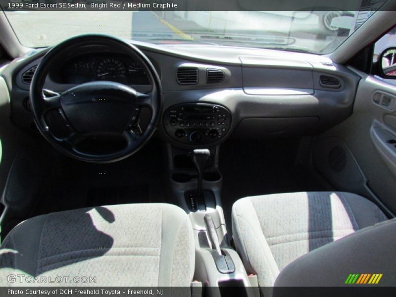 Bright Red / Medium Graphite 1999 Ford Escort SE Sedan
