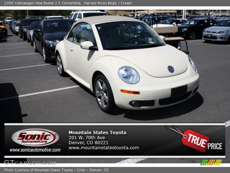 Harvest Moon Beige / Cream 2006 Volkswagen New Beetle 2.5 Convertible