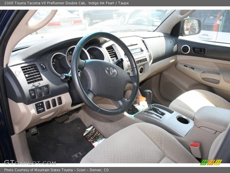 Indigo Ink Pearl / Taupe 2006 Toyota Tacoma V6 PreRunner Double Cab