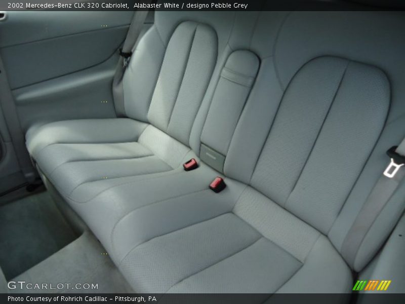Alabaster White / designo Pebble Grey 2002 Mercedes-Benz CLK 320 Cabriolet