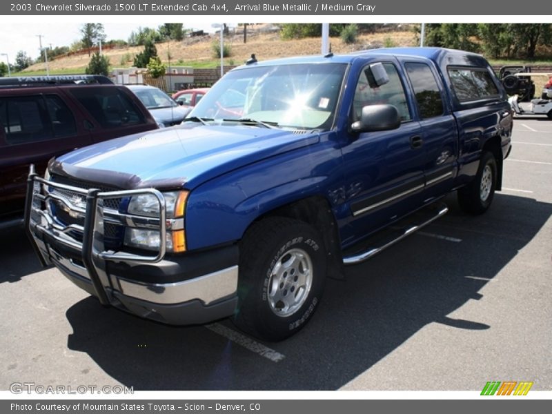 Arrival Blue Metallic / Medium Gray 2003 Chevrolet Silverado 1500 LT Extended Cab 4x4