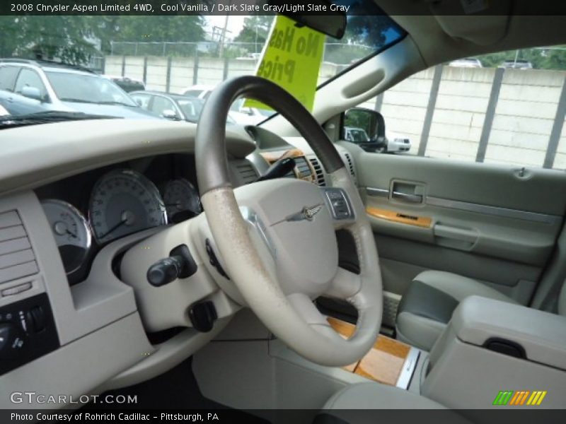 Cool Vanilla / Dark Slate Gray/Light Slate Gray 2008 Chrysler Aspen Limited 4WD