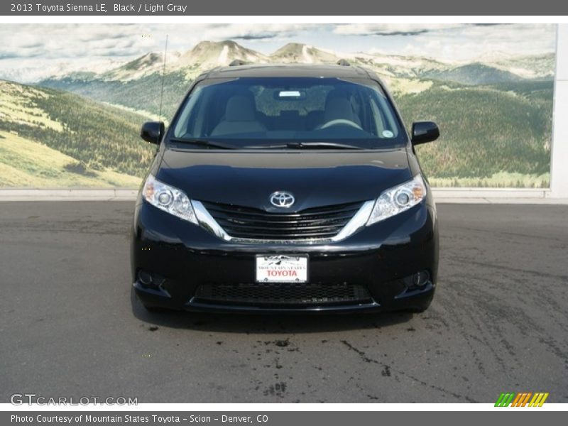 Black / Light Gray 2013 Toyota Sienna LE