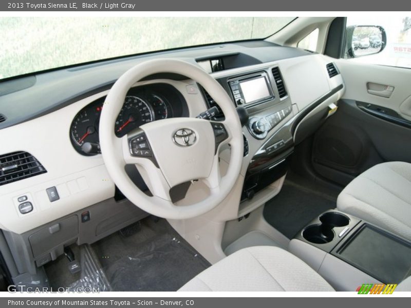 Black / Light Gray 2013 Toyota Sienna LE