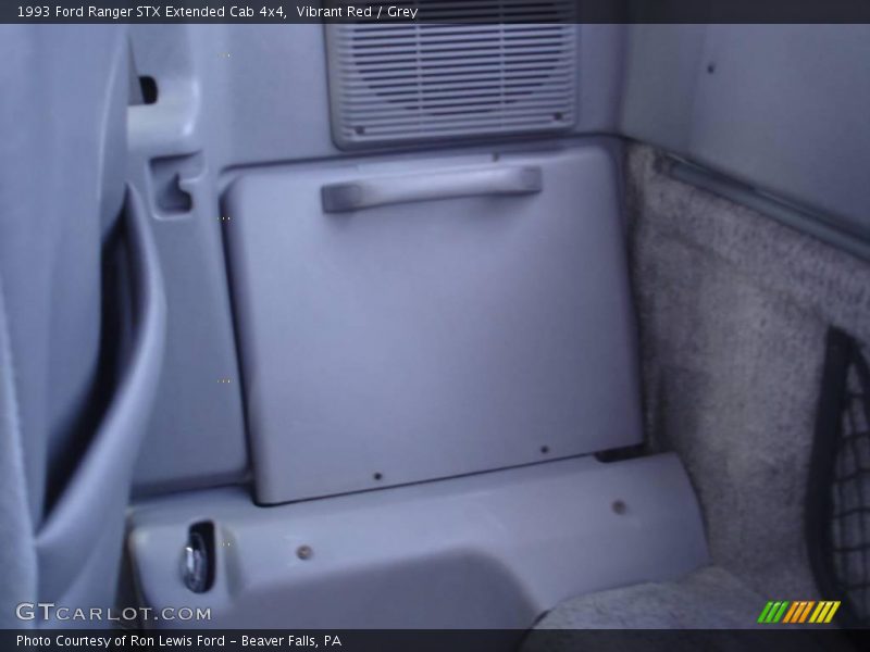Vibrant Red / Grey 1993 Ford Ranger STX Extended Cab 4x4
