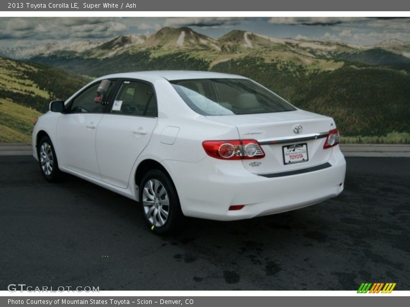 Super White / Ash 2013 Toyota Corolla LE