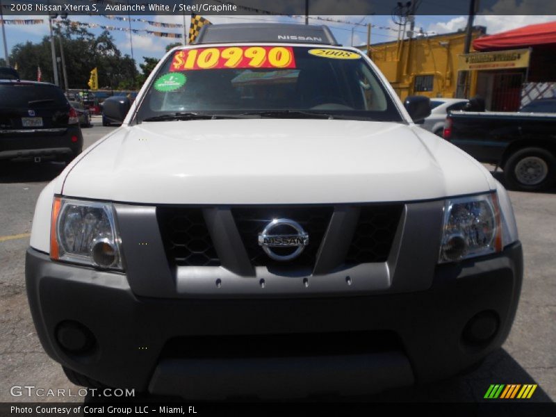 Avalanche White / Steel/Graphite 2008 Nissan Xterra S