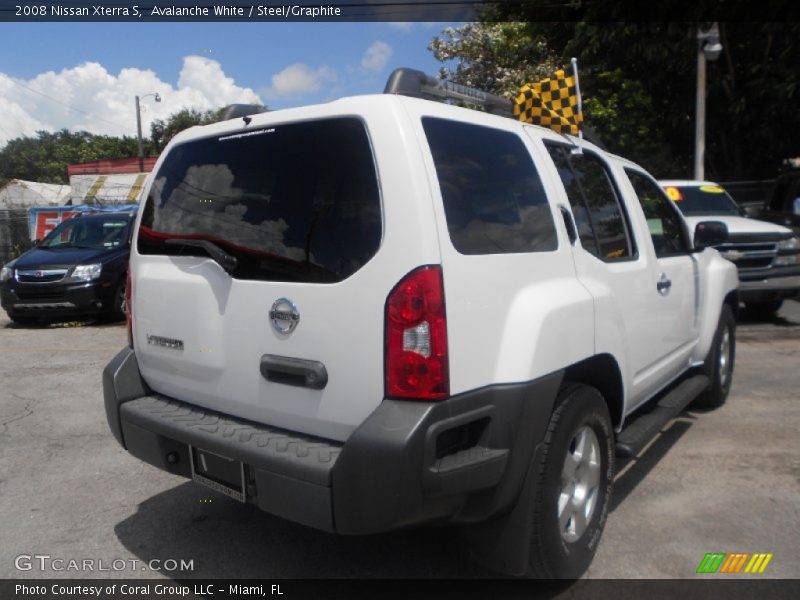 Avalanche White / Steel/Graphite 2008 Nissan Xterra S