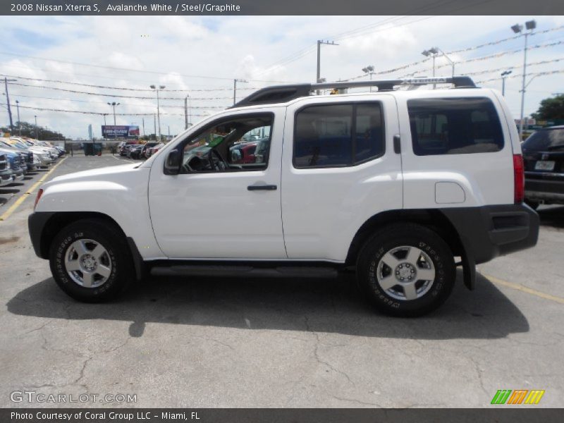 Avalanche White / Steel/Graphite 2008 Nissan Xterra S