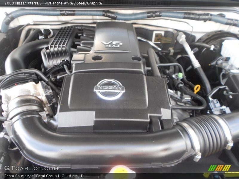 Avalanche White / Steel/Graphite 2008 Nissan Xterra S