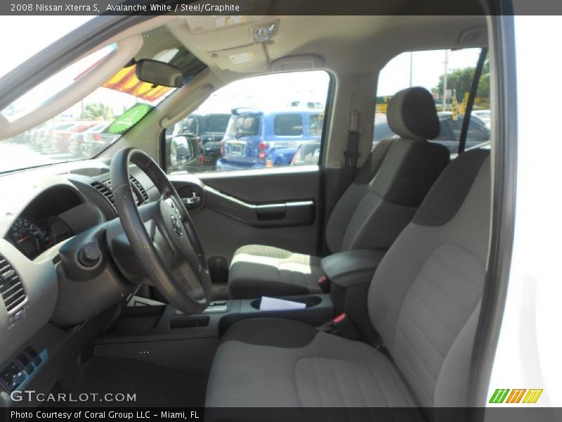 Avalanche White / Steel/Graphite 2008 Nissan Xterra S