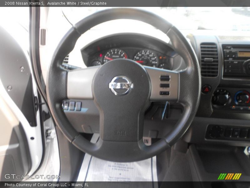 Avalanche White / Steel/Graphite 2008 Nissan Xterra S