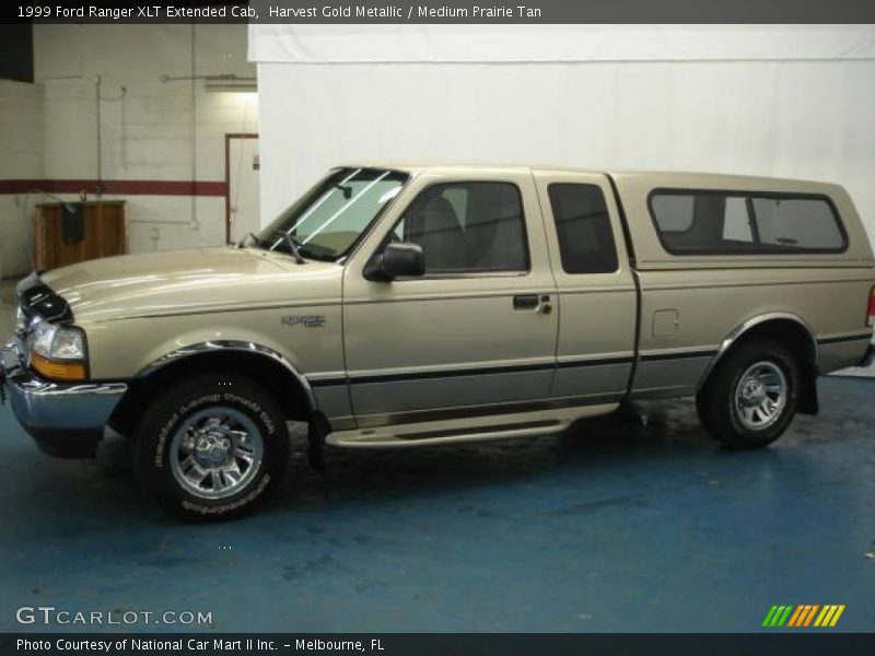 Harvest Gold Metallic / Medium Prairie Tan 1999 Ford Ranger XLT Extended Cab