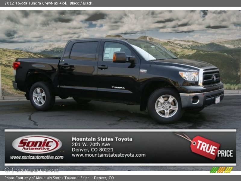 Black / Black 2012 Toyota Tundra CrewMax 4x4