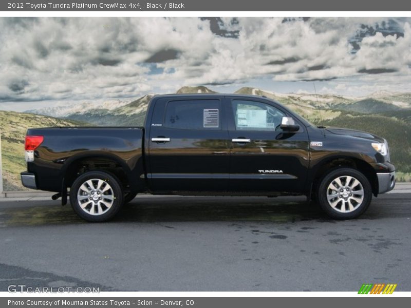 Black / Black 2012 Toyota Tundra Platinum CrewMax 4x4